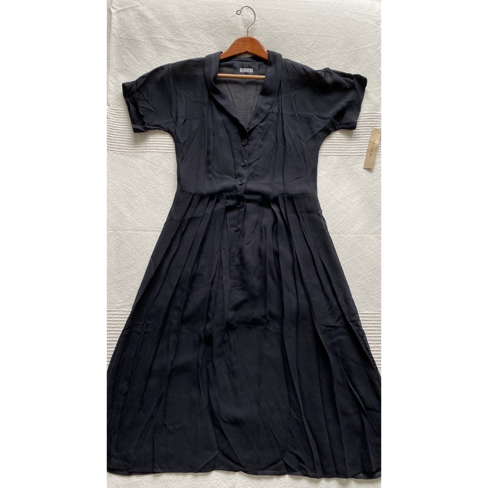 Reformation Black Lydia Dress